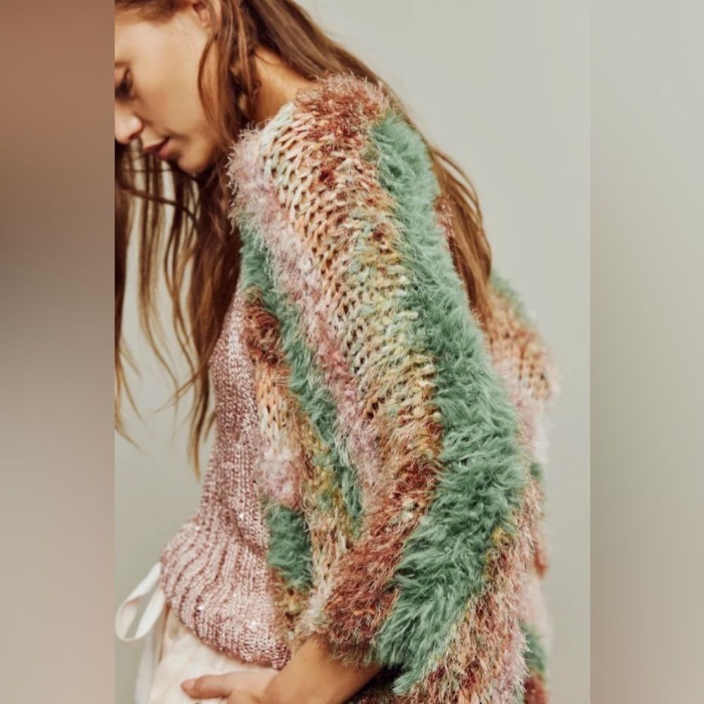 Free People Fairytale Knit Cocoon Kimono